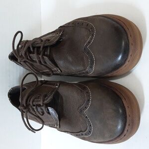 Arkbird oxford  brown leather shoes men's size 9 lace up style